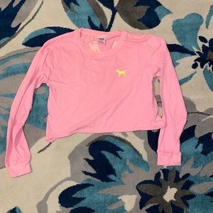 PINK Victorias Secret Cropped Long Sleeve